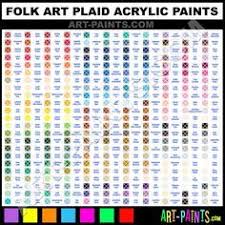 Folk Art Acrylic Paint Color Chart Color Mixing Chart