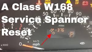Mercedes A Class Service Light Reset 2002 Spanner Symbol 1998 To 2003 Youtube