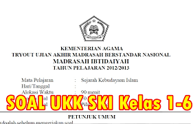 May 22, 2021 · soal pat kelas 1 semester 2 kurikulum 2013 lengkap. Soal Ukk Sejarah Kebudayaan Islam Kelas 1 6 Semester 2 Tahun Ajaran 2016 2017 Sekolah Dasar Islam