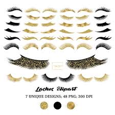 We can more easily find the images and logos you are looking for into an archive. Set Of Gold Foil Gold Glitter And Black Lashes Clipart Png Etsy