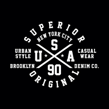Perhatikan gambar contoh vektor dibawah berikut ini Superior New York City Brooklyn Typography Design For T Shirt Vector Illustration Kaos Desain Logo Gambar Tengkorak