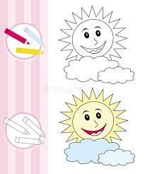 How to draw thomas train. Coloring Book Sketch Happy Sun Stock Vector Illustration Of Cover Crayons 18363896