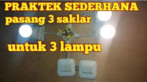 Lampu lalu lintas di setiap jalan raya menjadi salah satu contoh dari bentuk rangkaian listrik paralel. Praktek Sederhana Pasang Listrik 3 Saklar Untuk 3 Lampu Penerangan Youtube