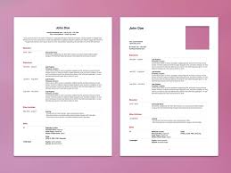 Free Apple Pages Resume Template With Minimalist Design