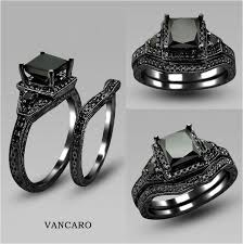 Black And Pink Wedding Ring 30 Classic Vancaro Black And Pink Rings Jo23472 Black Wedding Ring Sets Black Rings Black Wedding Rings