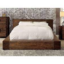 The caleb california king platform bed with storage has an underbed clearance of 6. Bowery Hill Queen Platform Bed In Rustic Natural Farmhouse Goals