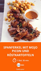 Spanferkel Mit Mojo Picon Und Rostkartoffeln Rezept Spanferkel Rezepte Gerostete Kartoffeln