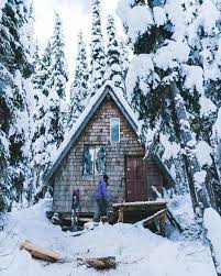 A Snowy Morning At The Cayoosh Cabin With Yuki Tsubota Before A Day Of Skiing Pillows Cabin Winter Cabin Cabin Life