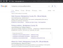 Montgomery County Still Listing Out Of Date Polling Locations On Website Find Out Which List Is Correct Glenside Local