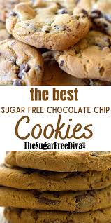 Take a look at these tasty sugar cookie recipes from food.com and find the perfect cookie to celebrate the holidays! How To Make Sugar Free Chocolate Chip Cookies That Taste Good Sugar Free Recipes Sugar Free Cookies Sugar Free Chocolate Chip Cookies