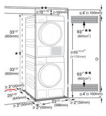 Check spelling or type a new query. Space Required Around Compact Washer Dryer Set
