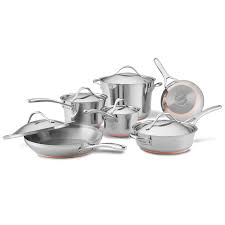 Nouvelle Copper Cookware Essential Hard Anodized Pots And Pans Designed For The Creative And Ver In 2020 Cookware Set Stainless Steel Copper Cookware Set Cookware Set