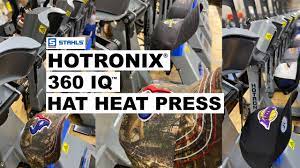 Heat Pressing Hats In 2020 The Hotronix 360 Iq Hat Heat Press Youtube