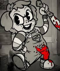 Chucky In Rubberhose Style Thespicydonut On Instagram Horror Cartoon Horror Movie Icons Retro Horror