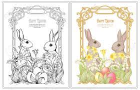 If you buy from a link, we. Happy Easter Coloring Page For The Adult Coloring Book With Spring Flowers Eggs And Rabbit Vector Illustration In Art Nouveau Style Outline Hand Drawing Vector Illustration With Colored Sample Royalty Free Cliparts
