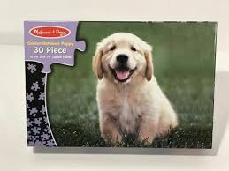 The golden retriever will range from 20 to 25 inches tall, and weigh from 60 to 80 pounds. Melissa Doug 30 Golden Retriever Puppy Dog Kids Jigsaw Puzzle 1351 For Sale Online Ebay