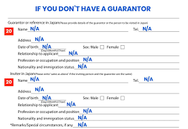 The aim is to satisfy the landlord that he will be able to recoup any monies should the tenant fail to pay. Japan Visa Application Form Sample How To Fill It Out The Poor Traveler Itinerary Blog