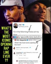 🤔 What do you believe is the most iconic opening rap line ever ❓❓ ⛔️  Follow us