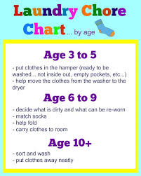 teaching children to do laundry including a printable