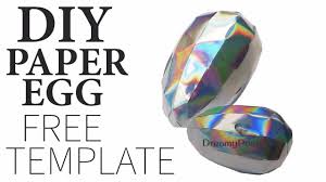 They are painted paper mache eggs. How To Make 3d Paper Egg With Free Template So Easy