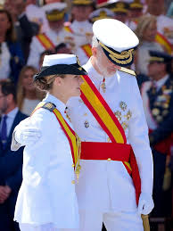 Princess Leonor, The Princess of Asturias and King Felipe VI of Spain  attend the presentation of Roya dispatches of employment, at Escuela Naval  in Marín, Pontevedra, Spain 🎖️ -July 16th 2025. .