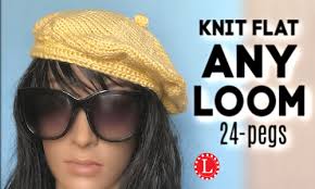 See more hat knitting patterns by woollywormheadhats. Loom Knit A Beret Hat Pattern Video Loomahat Com