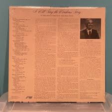 Roberts Wesleyan College Chorale “I Will Sing The Wondrous Story” Vinyl LP 
