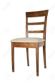 wooden kitchen chair with fabric on an