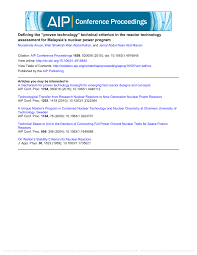 The generation of electricity through nuclear energy reduces the amount of energy generated from fossil fuels (coal and oil). Pdf Defining The Proven Technology Technical Criterion In The Reactor Technology Assessment For Malaysia S Nuclear Power Program
