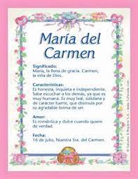 Maria Del Carmen Significado De Maria Del Carmen