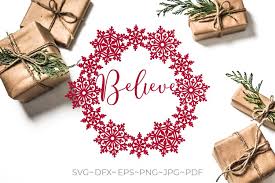 Freepik free vectors, photos and psd freepik online editor edit your freepik templates slidesgo free templates for presentations. Believe Svg Snowflake Wreath Believe Christmas Paper Cut 962368 Paper Cutting Design Bundles