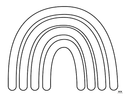 rainbow coloring pages 50 free printable pages printabulls
