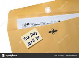 Dia Fiscal Lembrete Para 18 De Abril No Envelope Fotos Imagens De C Steveheap 133808514