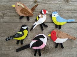 British Birds With Yellow Feathers Bird Fridge Magnets Garden Bird Gift Felt Bird Decoration British Birds Bird Watchers Gift Noticeboard Magnets Felt Animal Magnets Bird Gifts Felt Birds Bird Decor