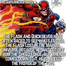 Flash Is Faster Superhero Facts Marvel Facts Marvel And Dc Crossover