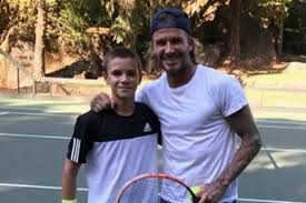 While many youngsters would be intimidated to go up against a. Victoria Builds 30 000 Court At Cotswolds Home Because She Really Really Wants Romeo To Be David Beckham Of Tennis Gloucestershire Live