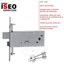 Gancio per asciugamanoacquista direttamente online a â‚¬ 9.99. Serratura Infilare Fascia Iseo Doppia Mappa 983901bfz Ferro Alluminio Cancelli Porta Con Ganci Per Aste