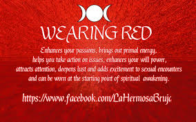 Wearing Red By La Hermosa Bruja Color Magic Color Meanings Color Healing