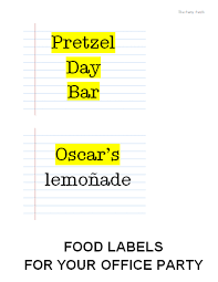 Dunder Mifflin Food Labels 12 Pack Office Birthday Party Office Themed Party Office Birthday
