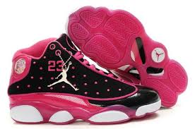 Pink Black And White Jordan 13s 