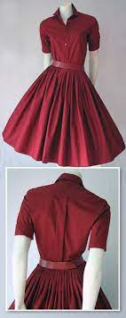 Beli Ince Gosteren Sizi Daha Zayif Daha Zarif Gosteren Bu Belden Oturmali Elbiseler Genellikle Gobegi Olmayan Ince Han Vintage Dresses 50s Fashion Cute Dresses