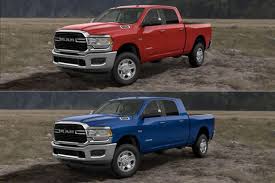 Ram 1500 slt quad cab® shown in bright silver metallic and ram 5500 chassis cab with stake bed shown in flame red. Ram Mega Cab Vs Crew Cab What S The Difference Pickuptrucks Com News