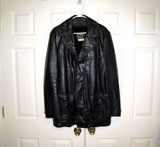 Men S Black Genuine Leather Jacket Coat The Leather Etsy Genuine Leather Jackets Leather Jacket Coats Jackets