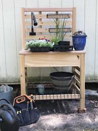 Cedarlast Potting Bench With Sink And Shelf Gardener S Supply Potting Bench Plans Potting Bench With Sink Potting Bench