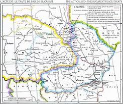 The treaty of bucharest was concluded on 10 august 1913, by the delegates of bulgaria, romania, serbia, montenegro and greece. Tratatul De La BucureÈ™ti 1918 Wikipedia
