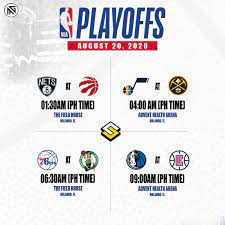 Official source of nba games schedule. 2019 20 Nba Playoffs Schedule August 20 Slice Dice Basketball Portal Facebook