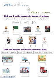 Have your child identify shapes in your travels and play shape drawing and counting games that focus on those two shapes. Community Helpers Exercise