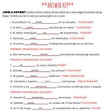 Familiarze students with their avancemos 1 textbook by asking them to complete this scavenger hunt. Avancemos 1 Unit 5 Lesson 1 Ser And Estar Worksheet Answer Key Worksheets Student Writing Lesson
