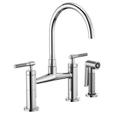 Enjoy free shipping on most stuff, even big stuff. Litze Bridge Faucet With Arc Spout And Knurled Handle