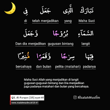 Quran tafsir surah 25 الفرقان al furqan the criterion. Surah Al Furqaan Ayat 61 Qs 25 61 Tafsir Alquran Surah Nomor 25 Ayat 61